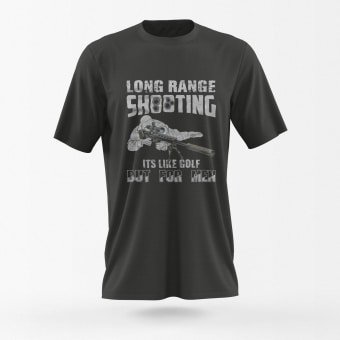 Camiseta de tiro a larga distancia