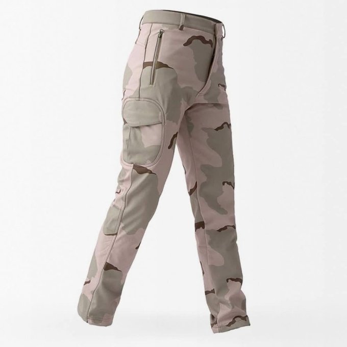 Pantalones Softshell Impermeables Camuflaje Desértico 3 Colores - Imagen 2