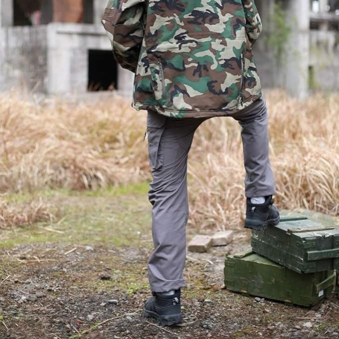 Pantalones softshell impermeables grises - Imagen 4