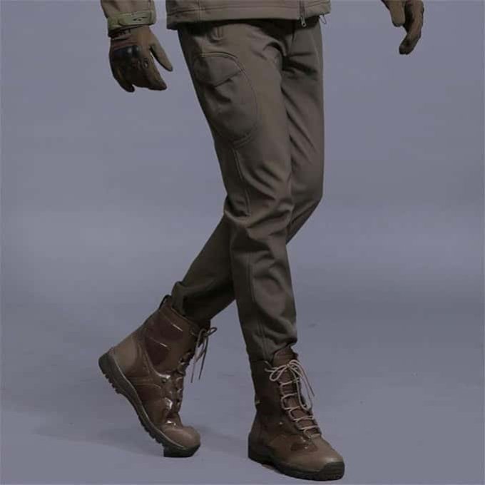 Pantalones Softshell Impermeables Oliva - Imagen 5