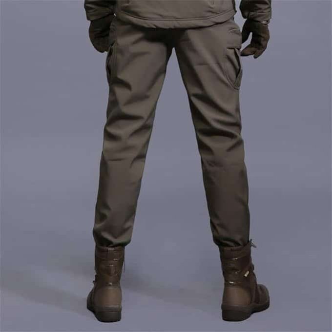 Pantalones Softshell Impermeables Oliva - Imagen 4