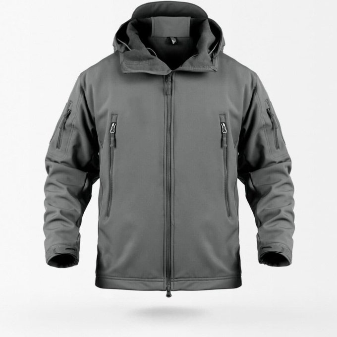 Chaqueta táctica softshell gris "Veter"