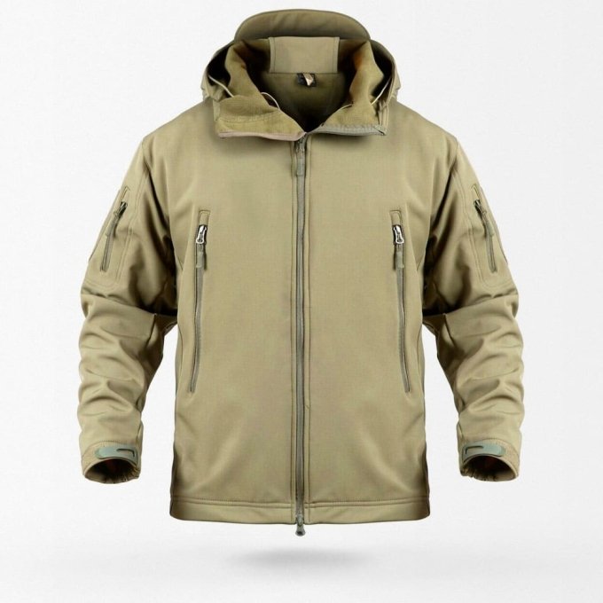 Chaqueta softshell caqui Veter