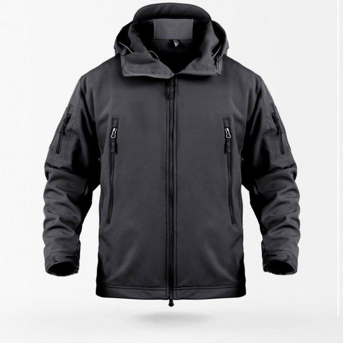 Chaqueta softshell táctica negra “Veter”