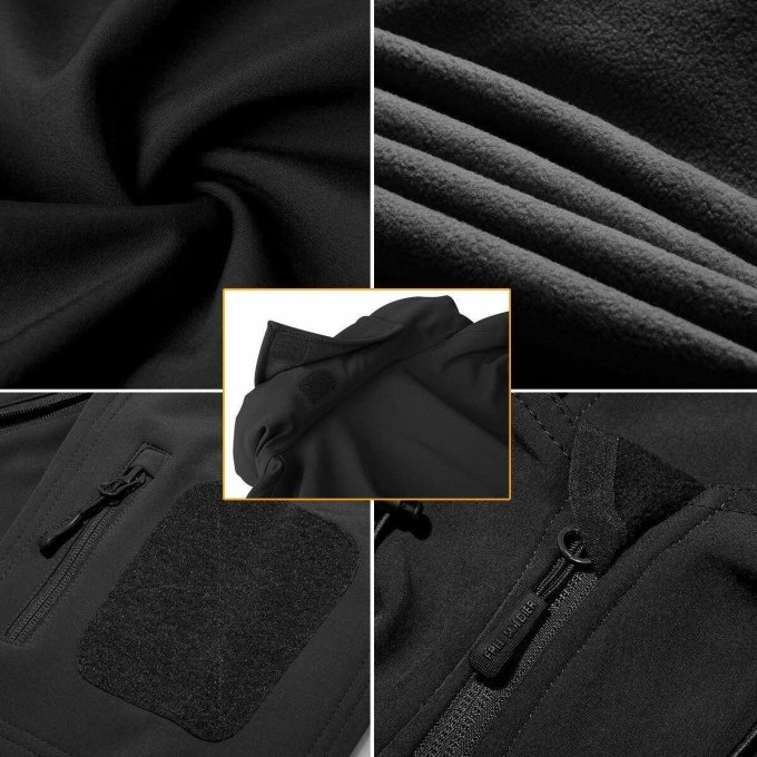 Chaqueta softshell táctica negra “Veter” - Imagen 3