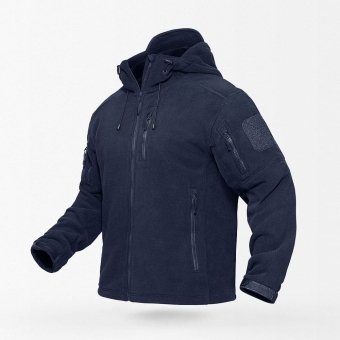Chaqueta polar táctica con capucha