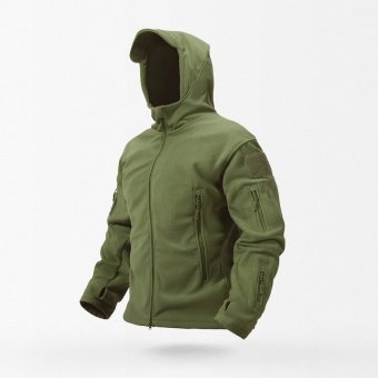 Chaqueta polar táctica militar con capucha de EEUU