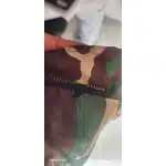 Parka militar camuflada con capucha de piel photo review