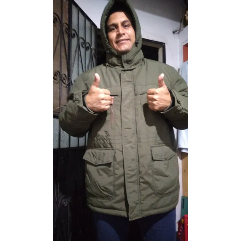 Parka militar forrada de forro polar photo review
