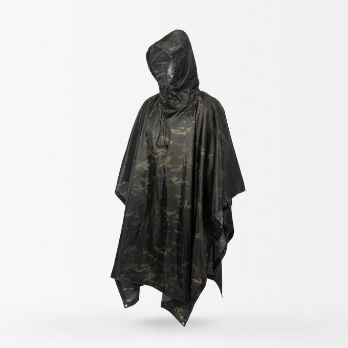 Poncho táctico Multicam negro