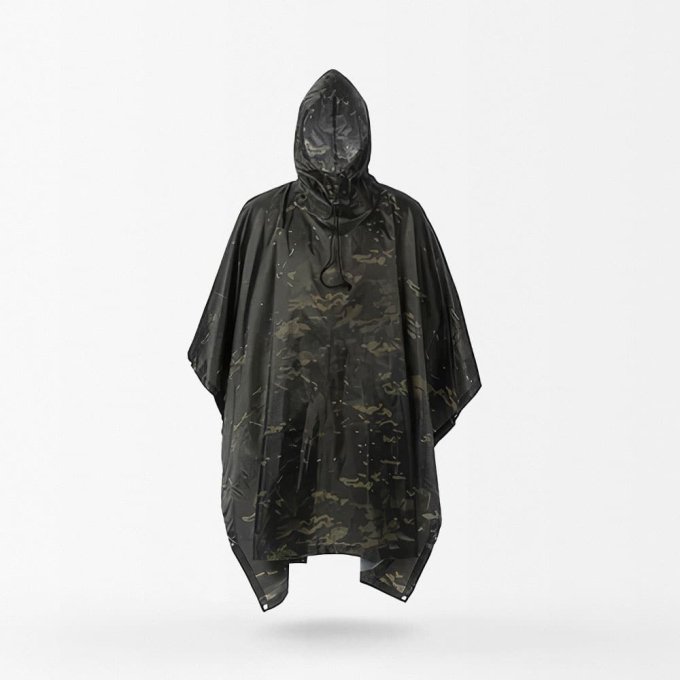 Poncho táctico Multicam negro - Imagen 2