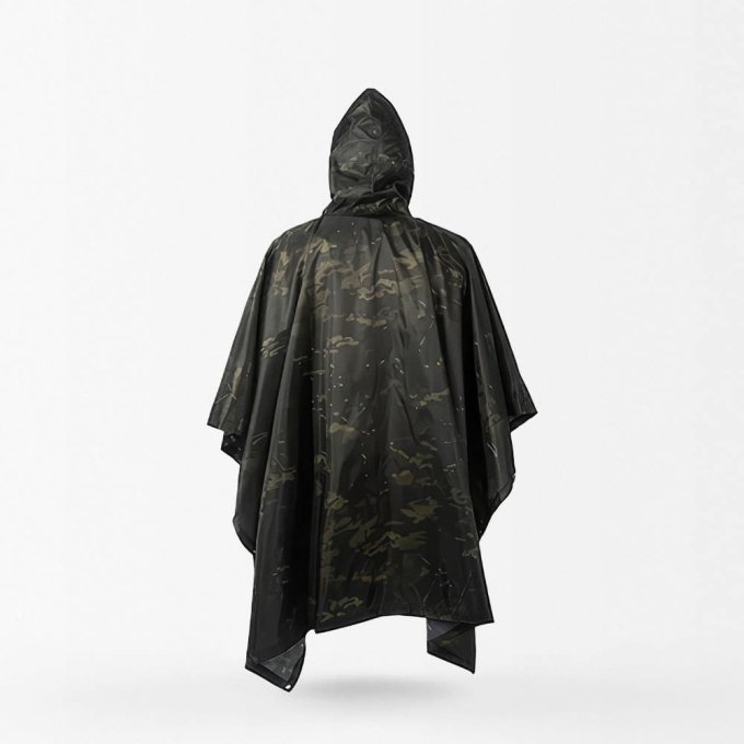 Poncho táctico Multicam negro - Imagen 3