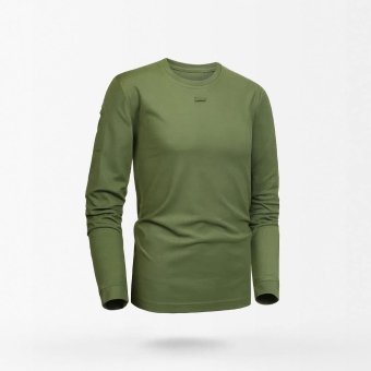 Camiseta táctica manga larga verde militar