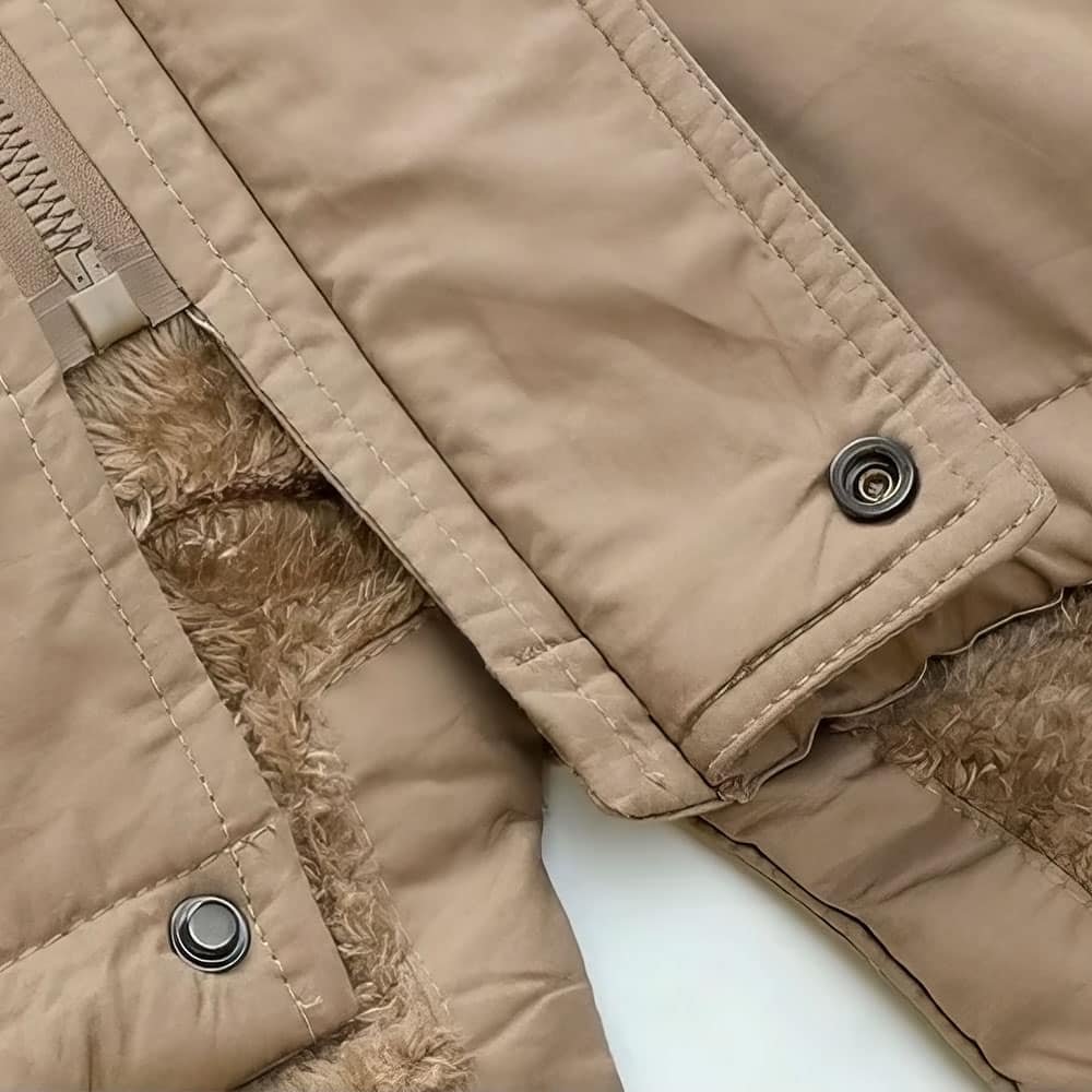 Parka táctica militar con forro de piel - Imagen 2