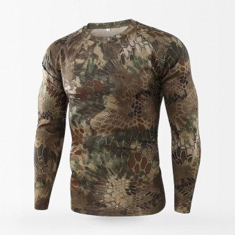 Camiseta táctica de camuflaje de manga larga para hombre Kryptek Mandrake