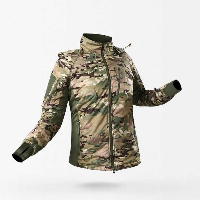 Chaqueta impermeable táctica camuflaje - Imagen 2