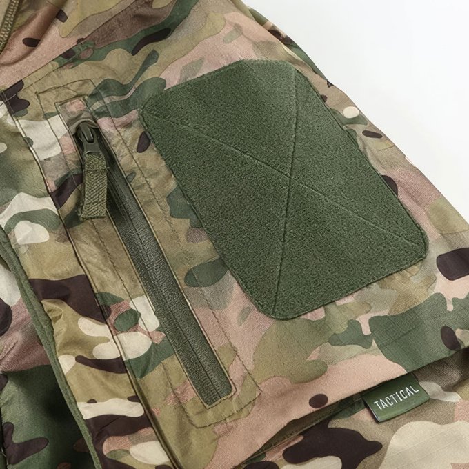Chaqueta impermeable táctica camuflaje - Imagen 5