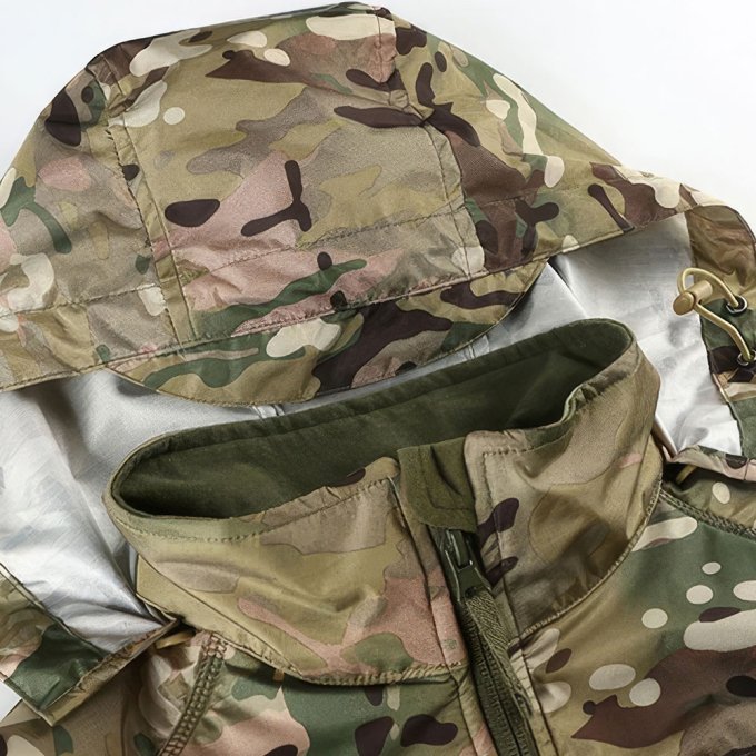 Chaqueta impermeable táctica camuflaje - Imagen 6