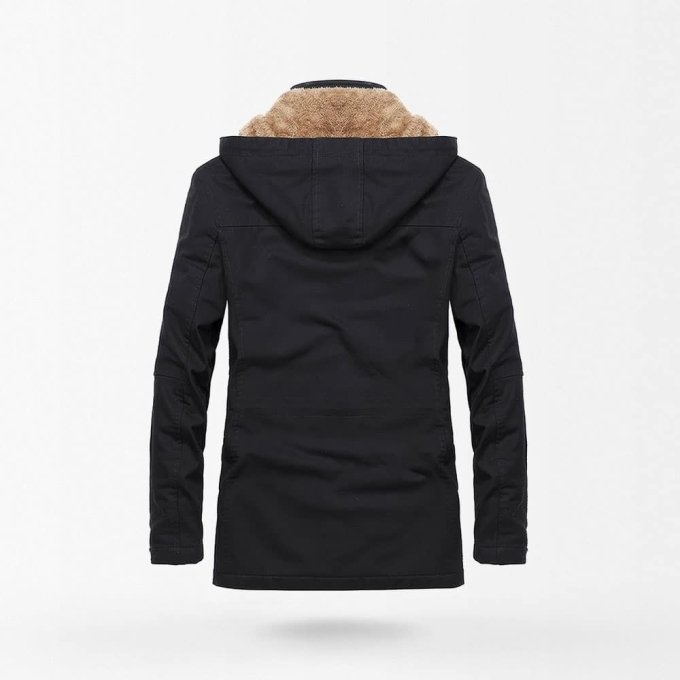 Parka militar con forro de piel - Imagen 2