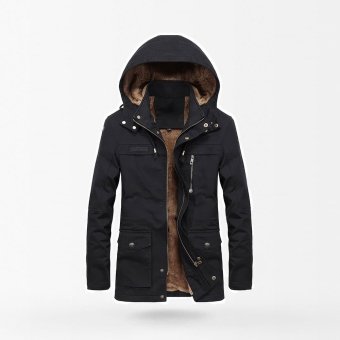 Parka militar con forro de piel