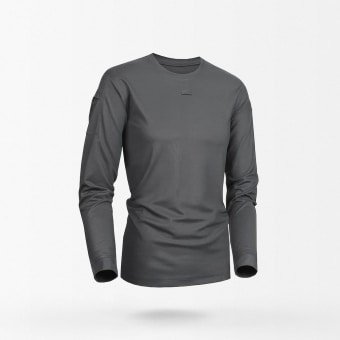 Camiseta táctica de manga larga gris