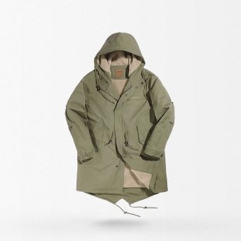 Parka militar M-51 con capucha