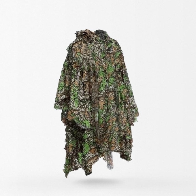 Poncho de camuflaje para caza