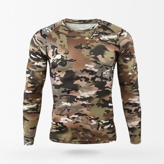 Camisa táctica de manga larga Multicam para hombre
