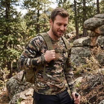 Mens long sleeve tactical shirt – Multicam