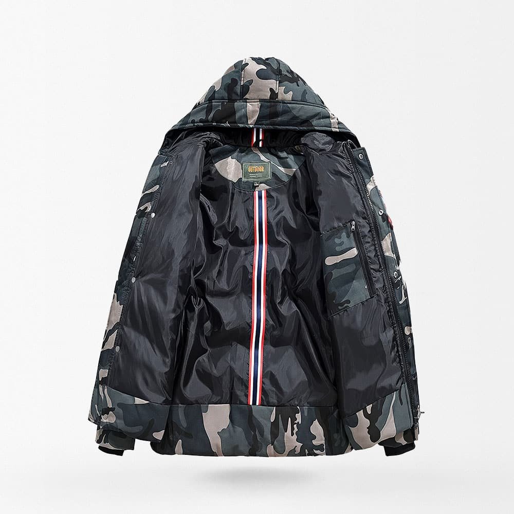 Parka militar de camuflaje para clima frío - Imagen 2