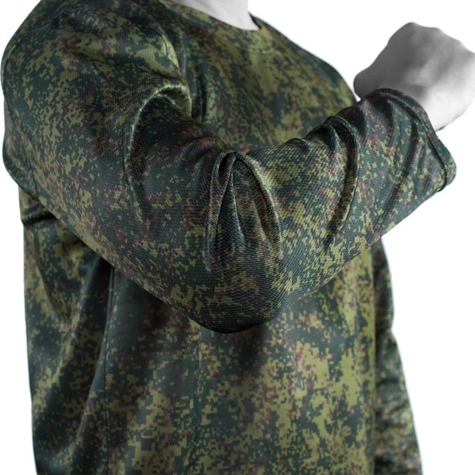 camisa militar de manga larga EMR Digital Flora - Imagen 4