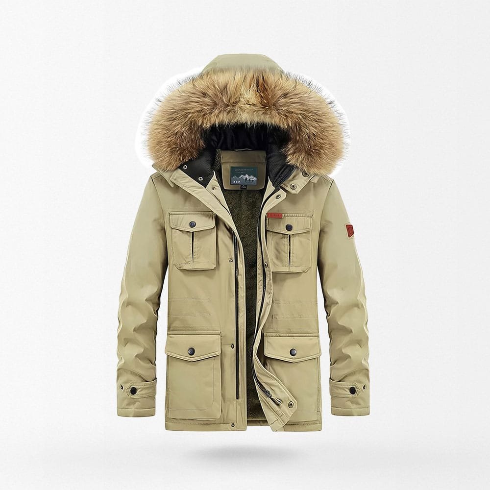 Parka militar con forro polar