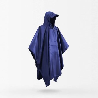 Poncho militar impermeable azul marino