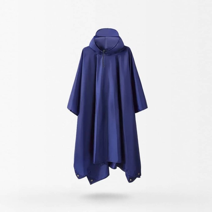 Poncho militar impermeable azul marino - Imagen 2
