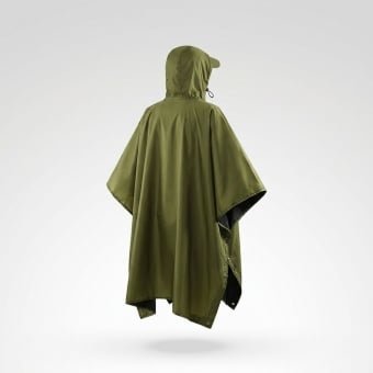 Waterproof military poncho od green