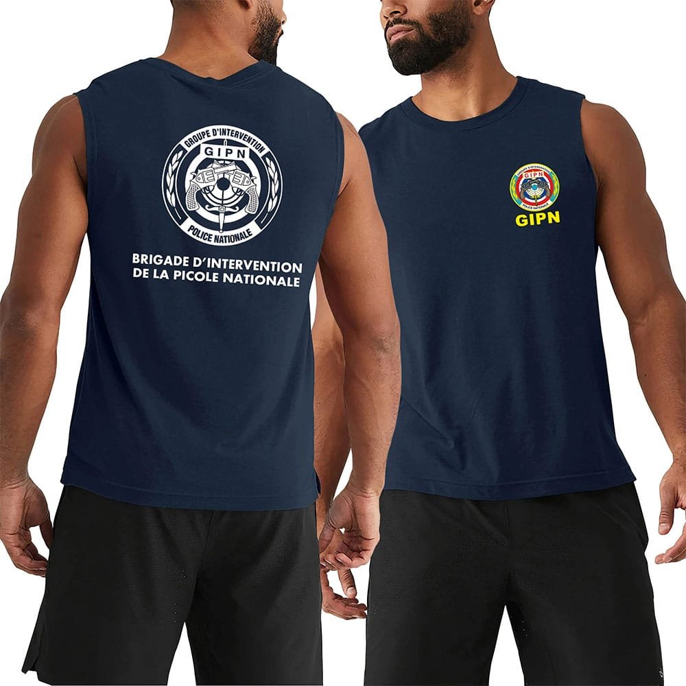 Camiseta táctica sin mangas GIPN - Imagen 2