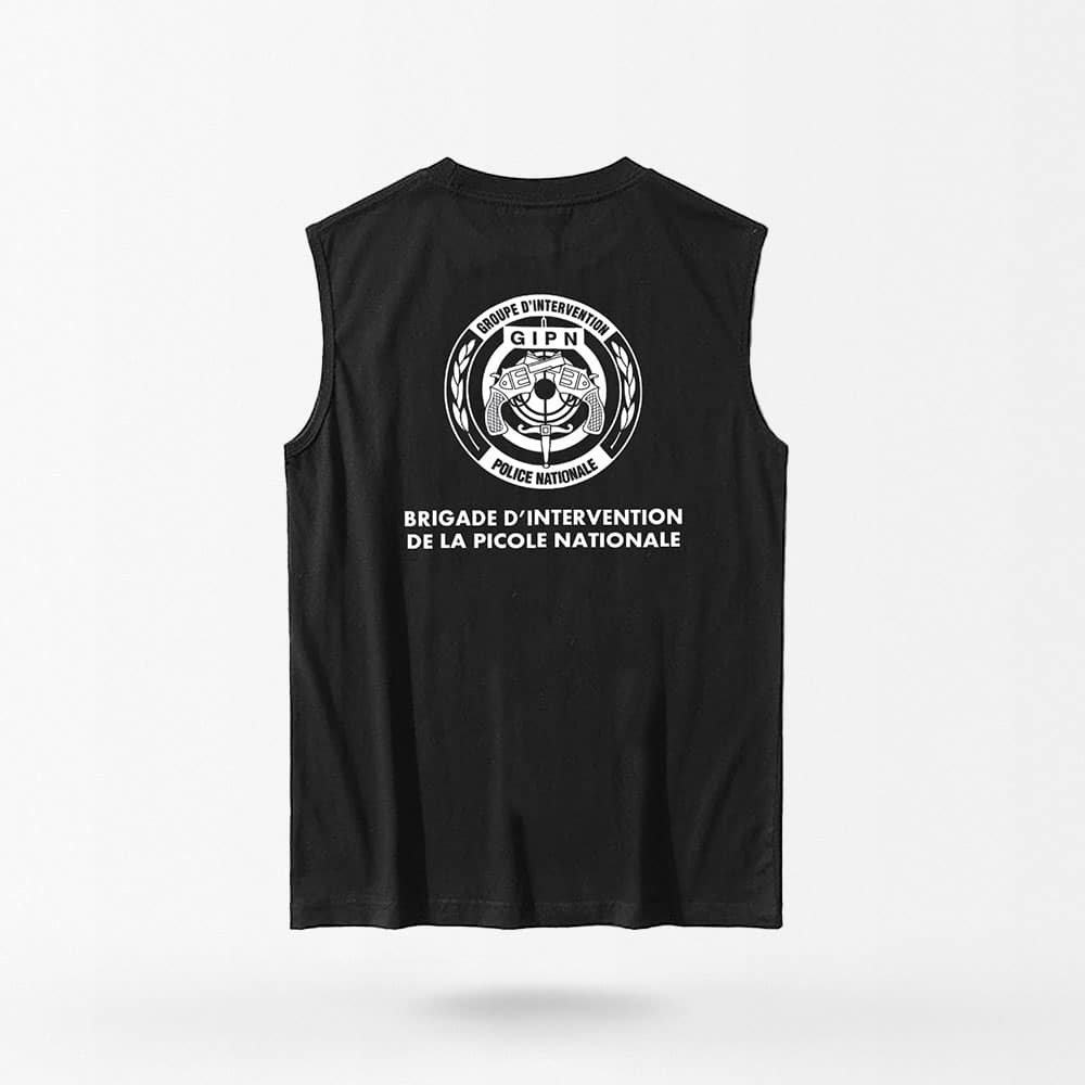 Camiseta táctica sin mangas GIPN - Imagen 3