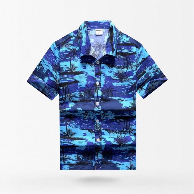 Camisa hawaiana Blue Lagoon