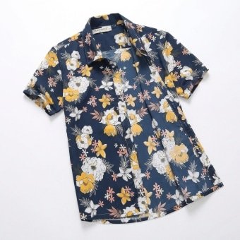 Hawaiian shirt summer flowers