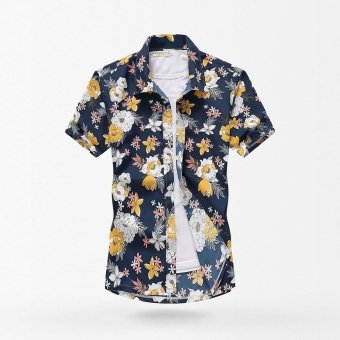 Camisa hawaiana con estampado floral