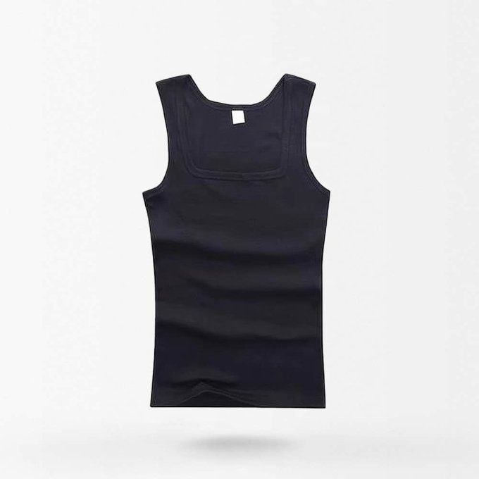 Camiseta militar sin mangas para hombre