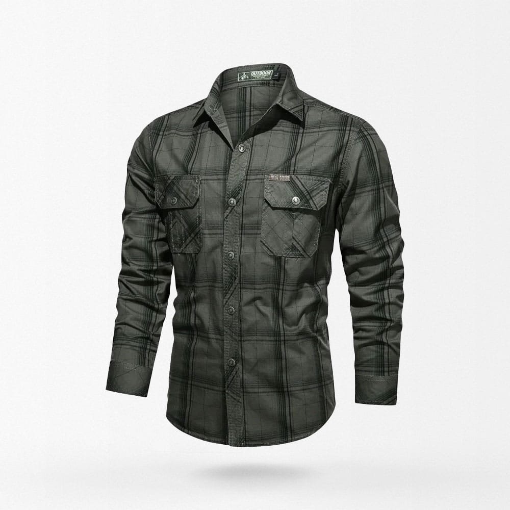 Camisas tácticas de franela para hombre