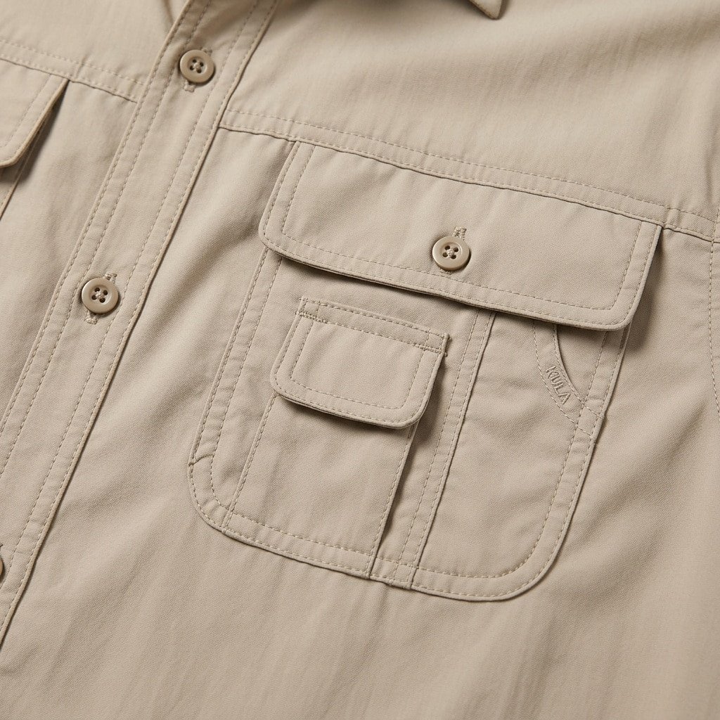 Tactical button up shirt with uv protection