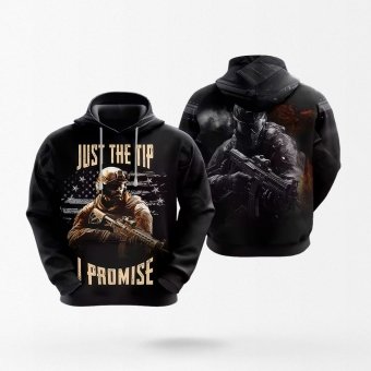 Sudadera con capucha Veterano de EE. UU. Sólo la punta