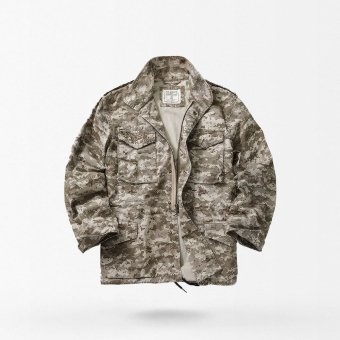 Chaqueta militar M65 vintage camuflaje desierto digital