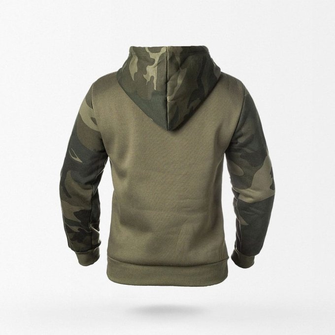 Sudadera con capucha camuflaje verde militar - Imagen 2