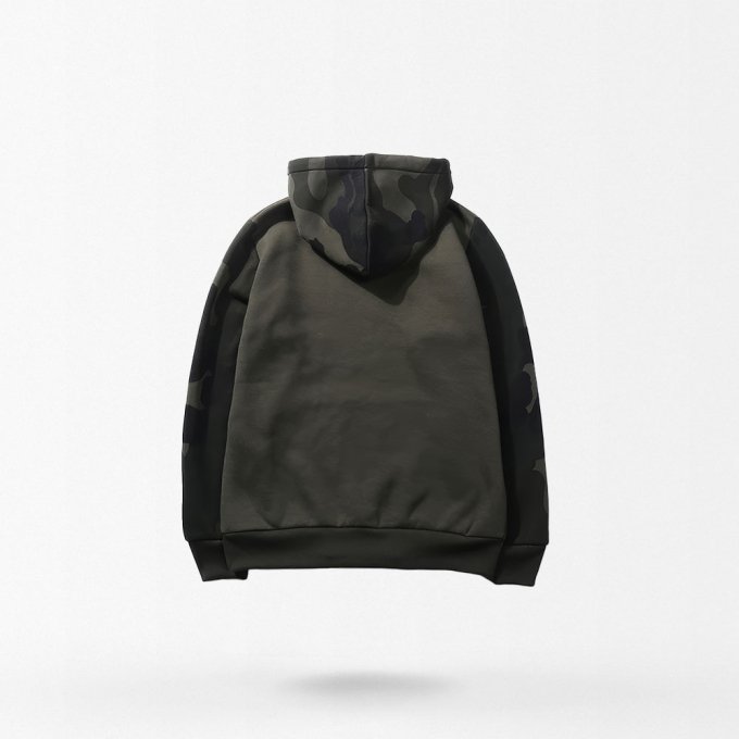 Sudadera con capucha camuflaje verde militar - Imagen 4