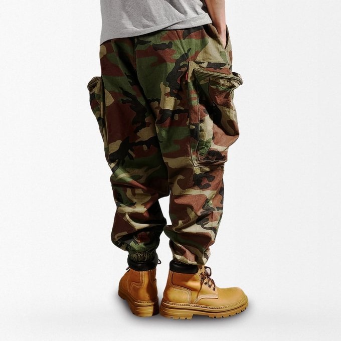 Pantalones cargo militares holgados - Imagen 2