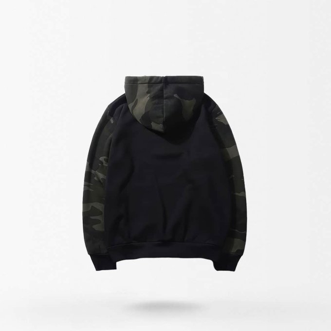 Sudadera con capucha camuflaje negro - Imagen 3