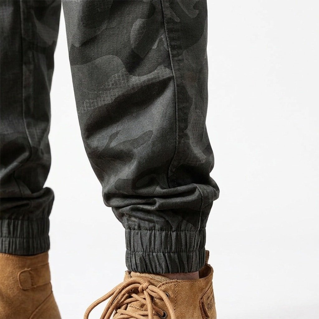 Camo army slim cargo pants